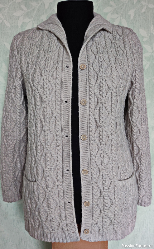 Жемчужно - пепельный жакет