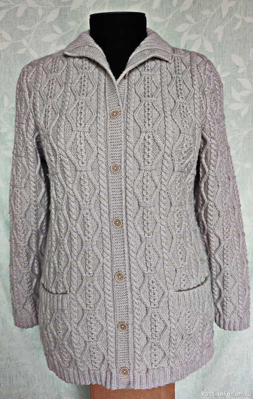 Жемчужно - пепельный жакет