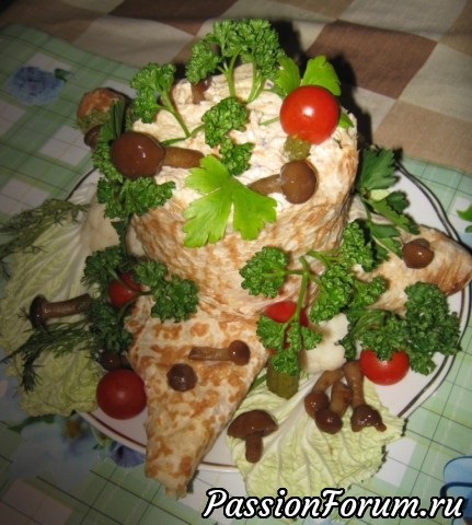 Оформляем салат "ПЕНЕК"