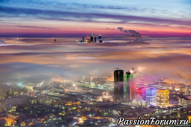 Москва под облаками !!!