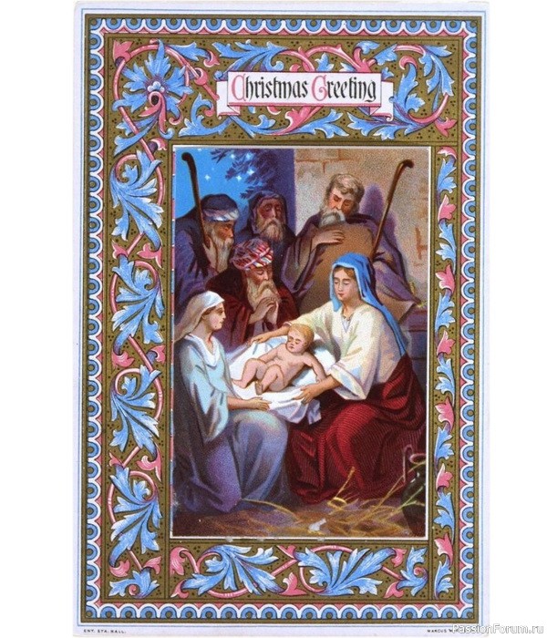 ​Первые рождественские открытки