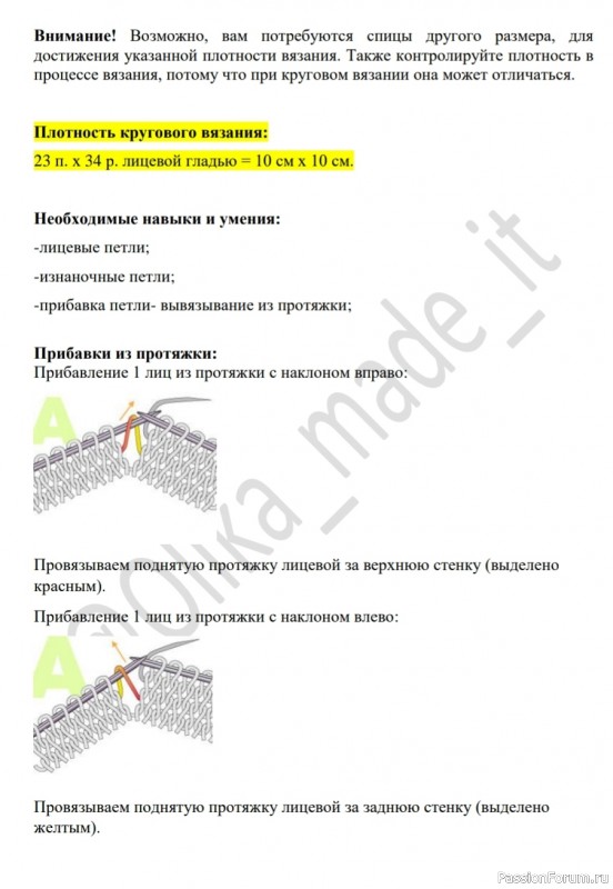 Поло спицами. Описание