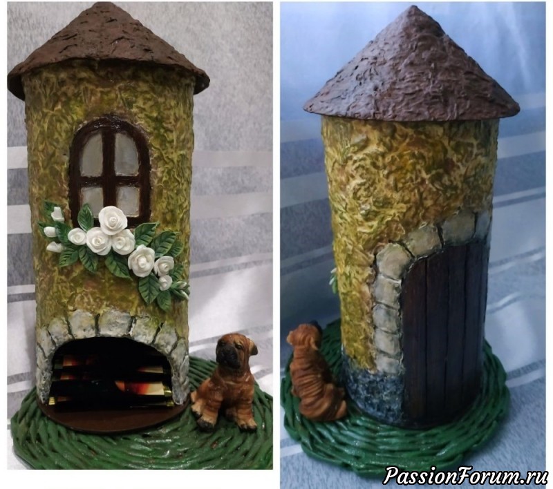 Чайный домик с белыми розами. МК из архива форума