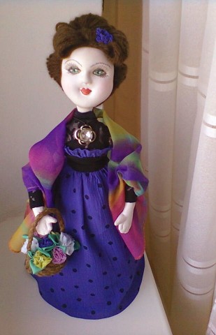 Текстильная кукла-статуэтка Барыня.