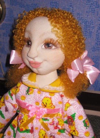 Кукла Ксюша - текстильная игровая кукла