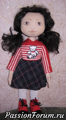 Текстильная игровая кукла Марийка.