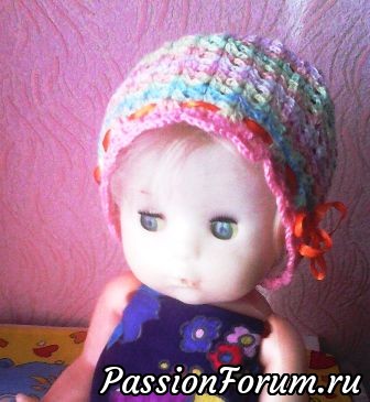 Детские шапочки крючком.
