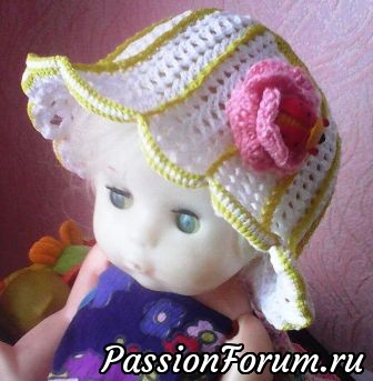 Детские шапочки крючком.