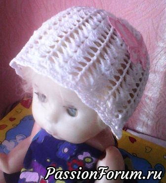 Детские шапочки крючком.
