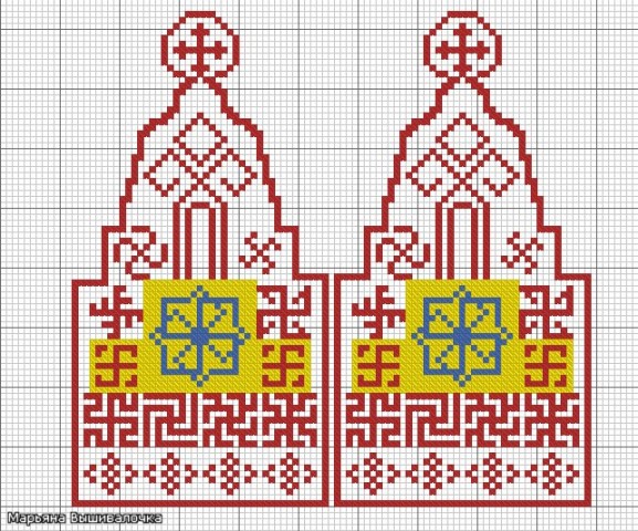 Образцы обереговой вышивки