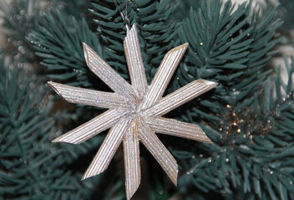 cChristmas crafts for kids tree ornaments pasta silver star