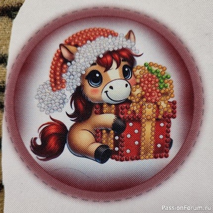 Лошадки-подвесы на ёлочку.