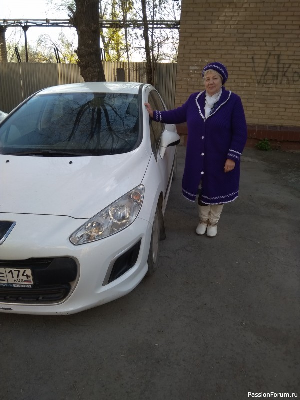 Пальто фиолетовое