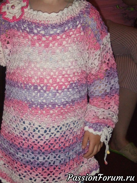 Летний пуловер для внучки