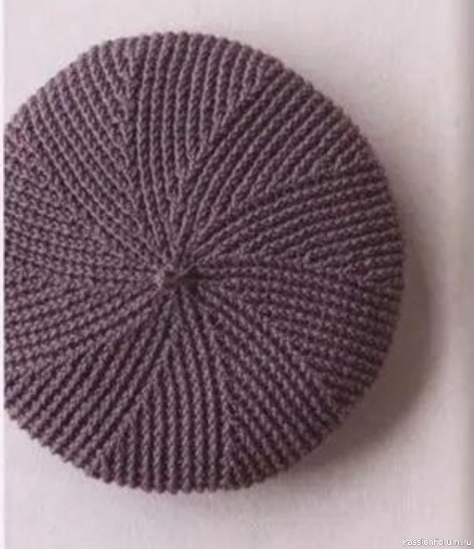 Берет крючком. Схема