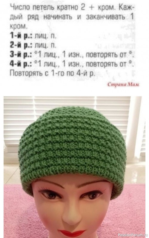 Шапочка "Лесная мята". Описание