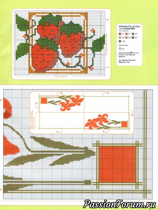 Сафетки, дорожки, полотенца вышитые крестом (продолжение)