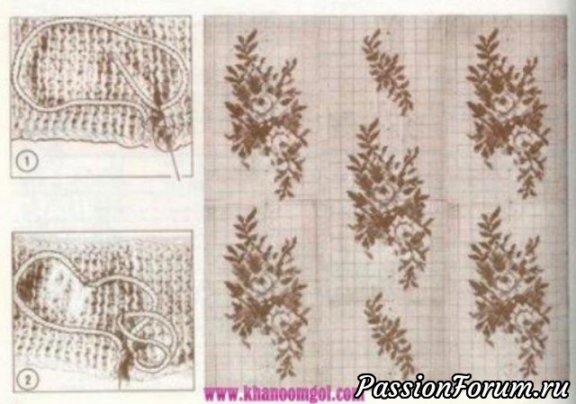 Красавцы пледы - тунисское вязание с вышивкой