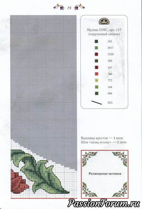 Вышиваем скатерти, салфетки