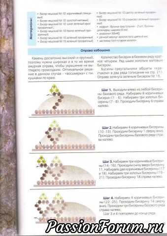 Вышитые оправы для кабошонов