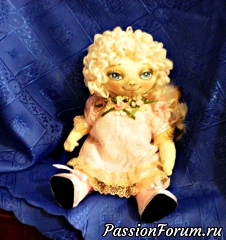 Текстильная кукла Ангел.
