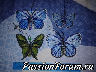 Мои бабочки из бисера