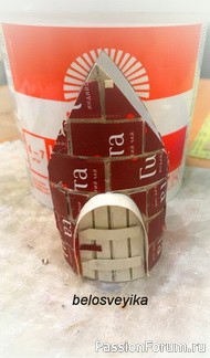 Сказочный домик из втулки. МК Сказочный домик из втулки. МК