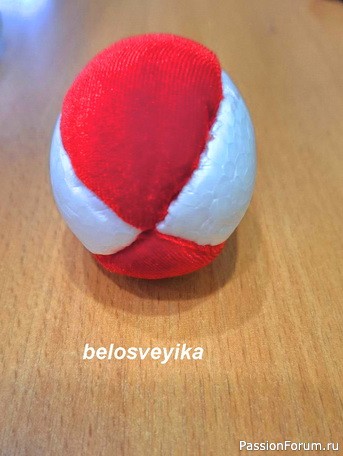Пасхальное бархатное яйцо