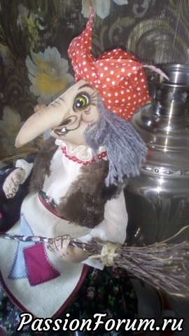 Текстильная кукла оберег Баба Яга