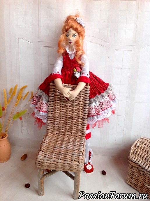Авторская Текстильная интерьерная кукла