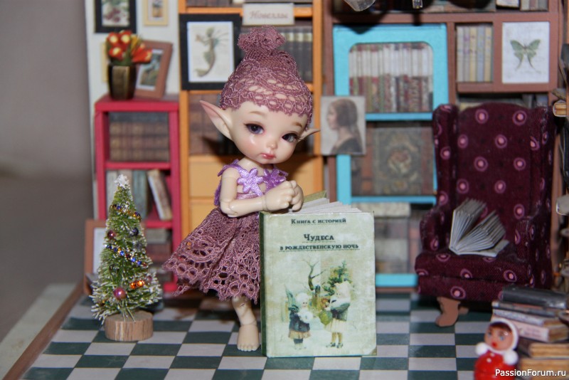 Миниатюрная книга "Чудеса в рождественскую ночь"