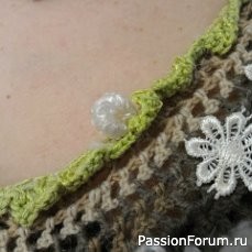 Фото моих работ. Любимая тёплая безрукавка.