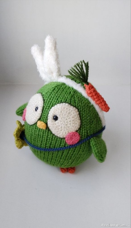 Сова спицами