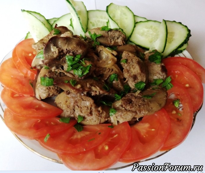 Неправильная куриная печень "наоборот" от моей свекрови