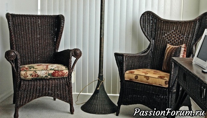Плетеная старинная и современная мебель