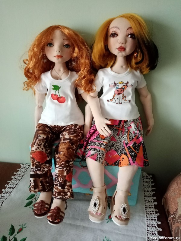 Мои новые текстильные куклы