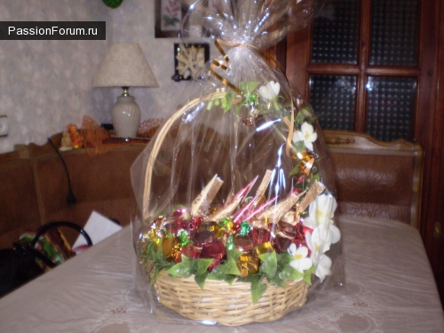 букет из конфет