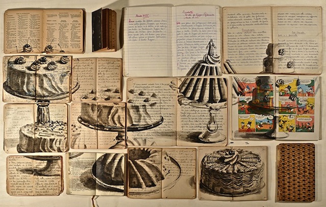 Удивительные картины - Живопись на книжных страницах