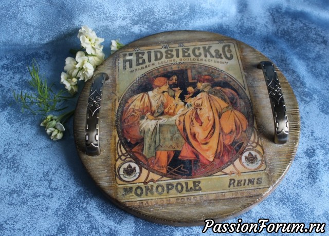 Поднос "Старинное вино" Поднос "Старинное вино"