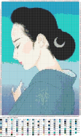 Великолепные японки от художника Ичиро Цурута