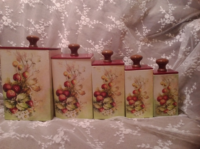 Декупаж. Коробочки для сыпучих продуктов. Продаю.