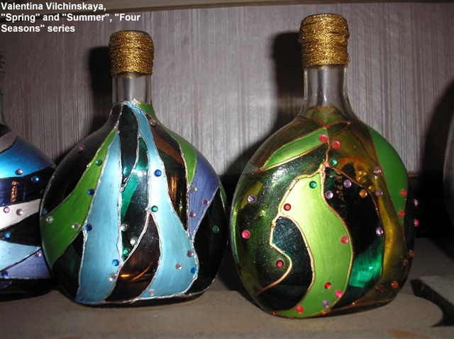 Декорированные бутылки