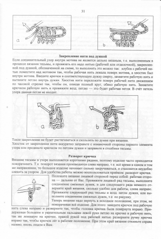 Вязание крючком по мотивам русского кружева