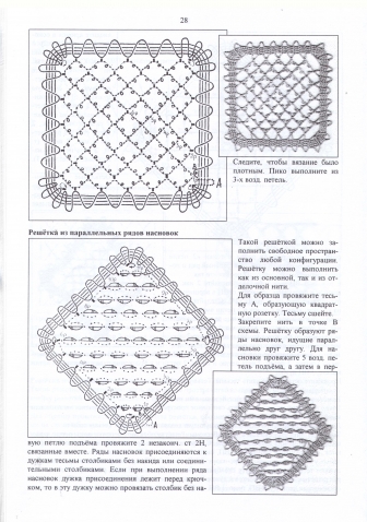 Вязание крючком по мотивам русского кружева