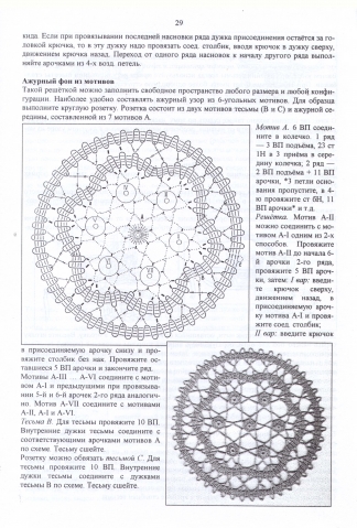 Вязание крючком по мотивам русского кружева
