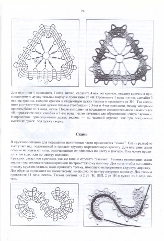 Вязание крючком по мотивам русского кружева