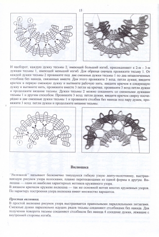Вязание крючком по мотивам русского кружева