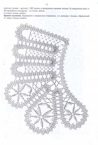 Вязание крючком по мотивам русского кружева