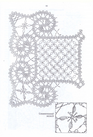 Вязание крючком по мотивам русского кружева
