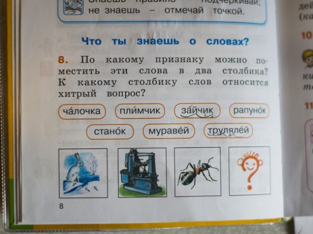 Задания из детских учебников,от которых волосы встают дыбом.